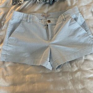 GAP light blue and white Pinstripe Shorts